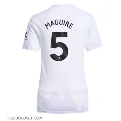 Manchester United Harry Maguire #5 Udebanetrøje Dame 2025-26 Kortærmet Manchester United Harry Maguire #5 Udebanetrøje Dame 2025-26 Kortærmet